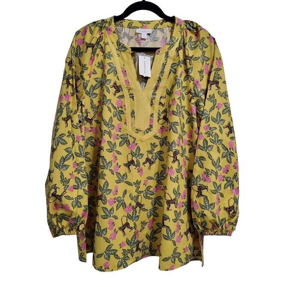Charter Club Printed Long Sleeve Tunic Top‎ - Picture 1 of 5